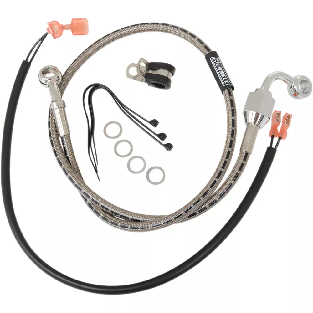 00-03 for Harley 883 Custom XLC RUSSELL Brake Line Rear Stainless Steel R08835DS