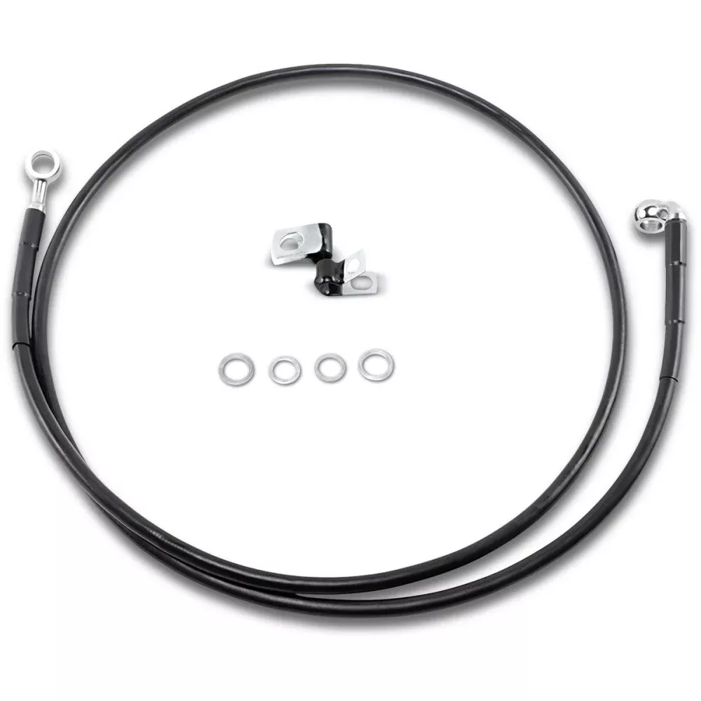 00-07 for Harley FXST Drag Specialties Extended Front Brake Line +10