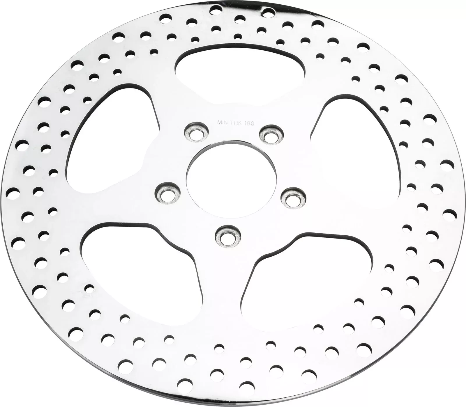 00-'14 for Harley FLSTF 5 Spoke Brake Rotor Front 11.5 Ss Polished 2.22Id
