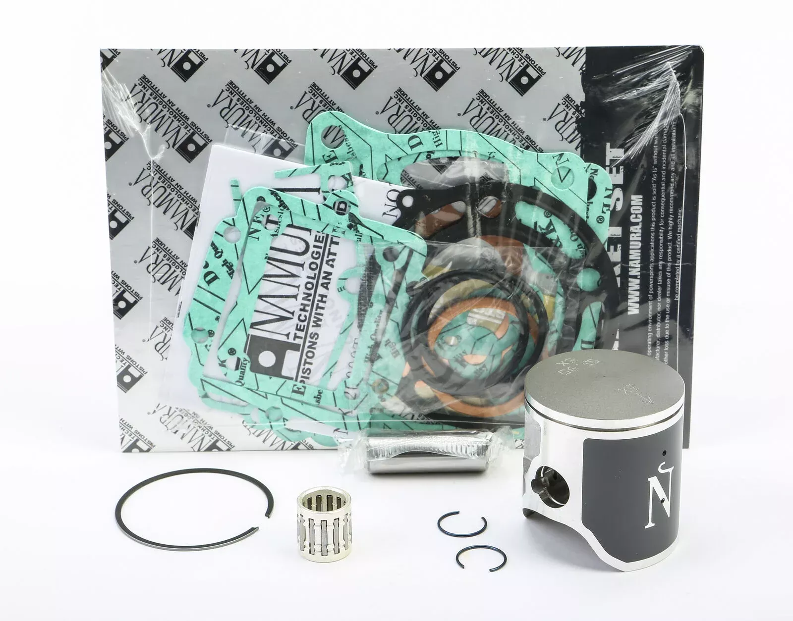 01-'02 for Kawasaki KX125 NAMURA Top End Kit Nikasil Cyl 53.95 /+0.01 Kaw
