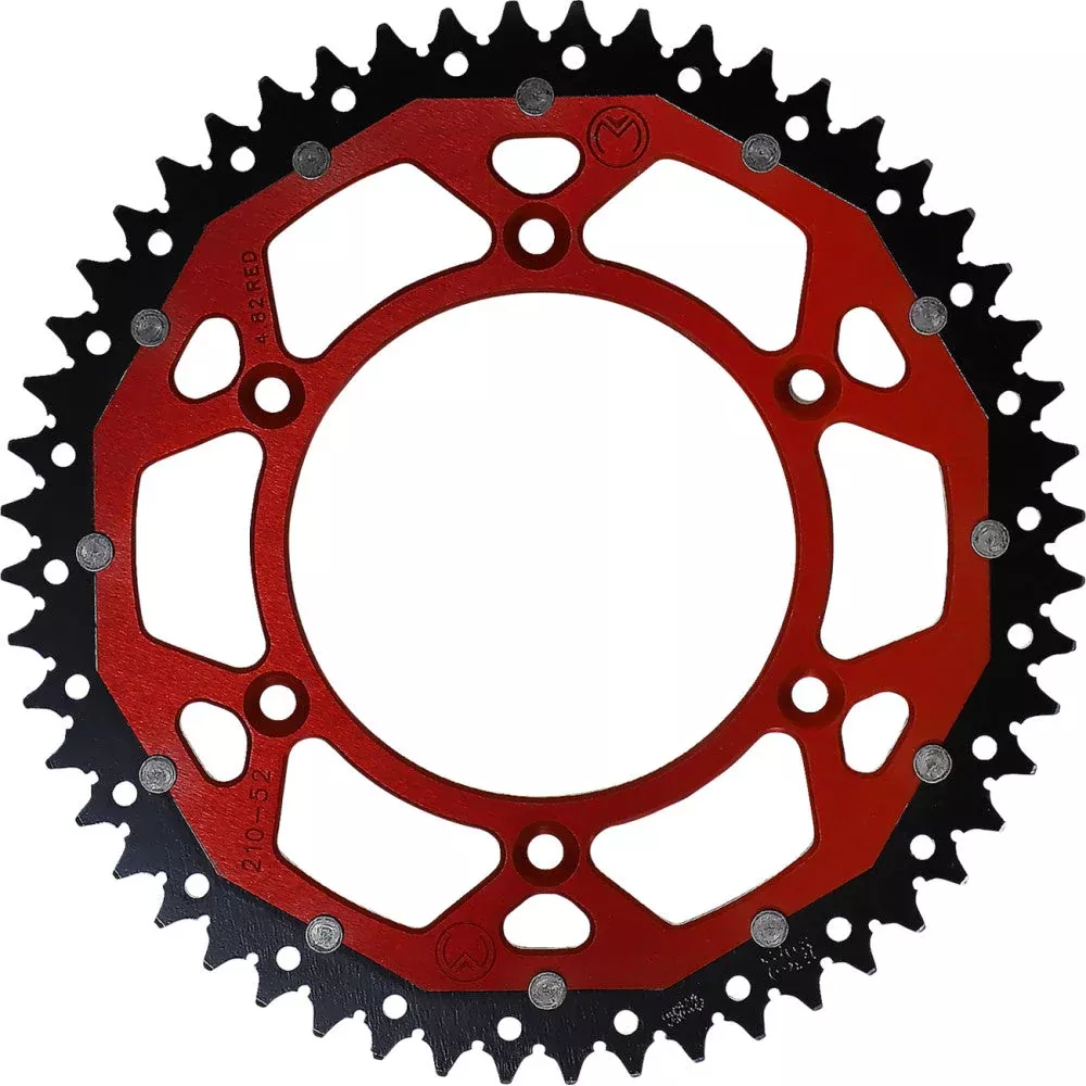 03-21 for Honda CRF150F MOOSE RACING Dual Sprocket Red 52 Tooth 1210-210-52-13X