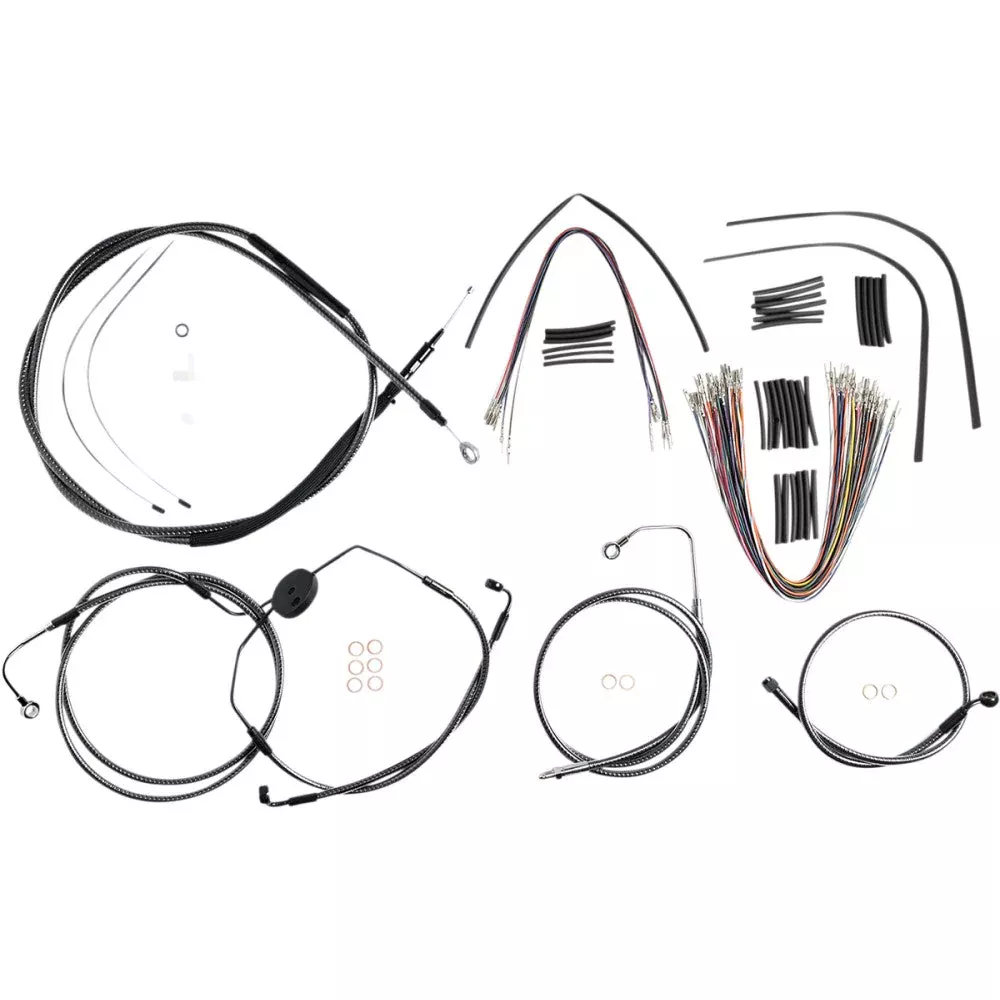 08-13 for Harley FLHR /FLHRC /FLHTC ABS MAGNUM Handlebar Cable Kit 12-14