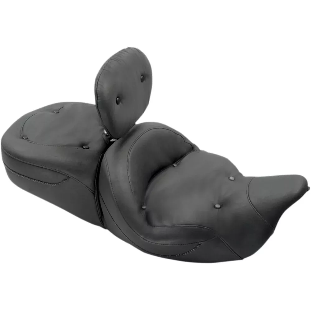 08-23 for Harley FL Touring MUSTANG Super Touring 2-Up Seat Regal W / Backrest