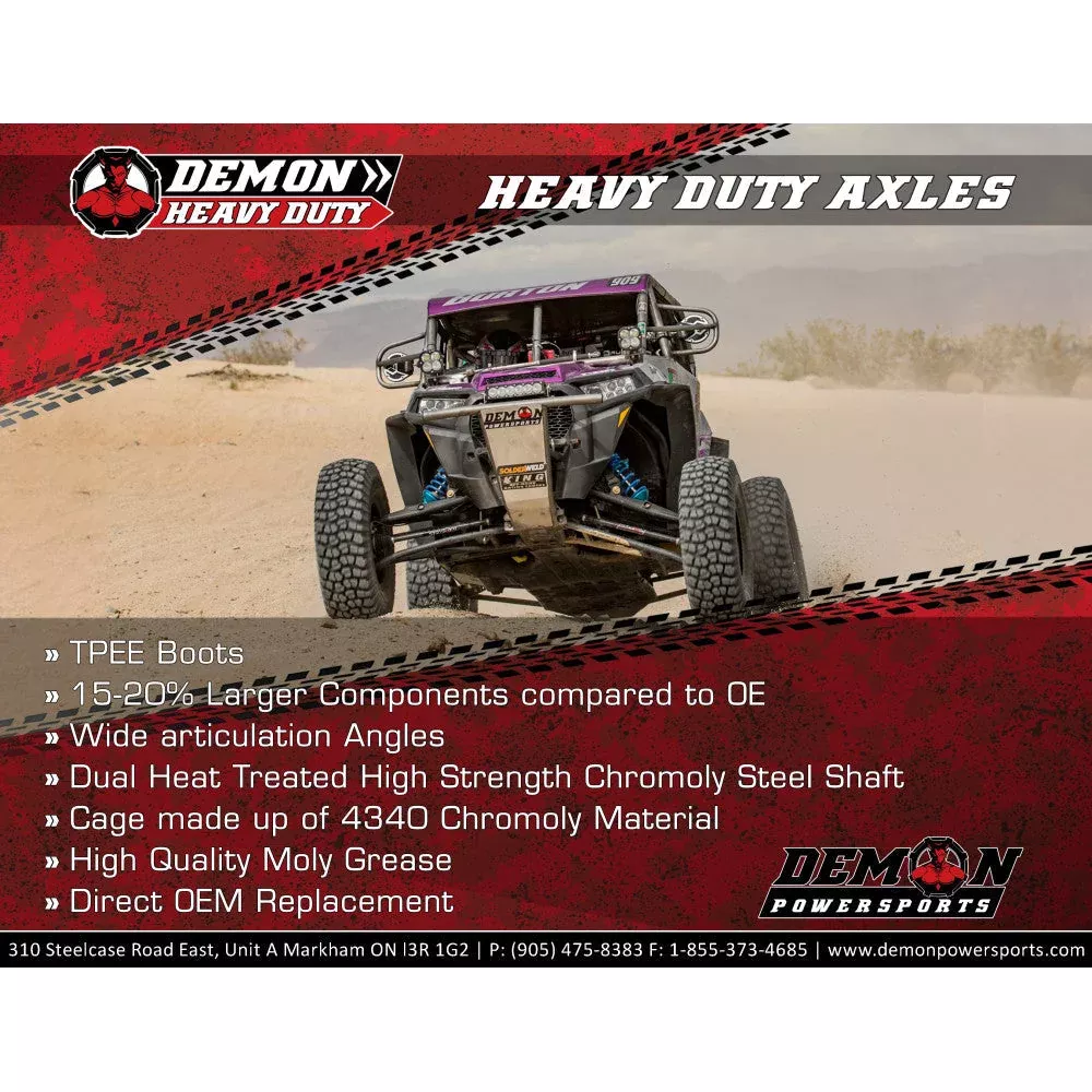 10-14 for Polaris Sportsman 800 DEMON Axle Kit Rear Left /Right PAXL-1018HD
