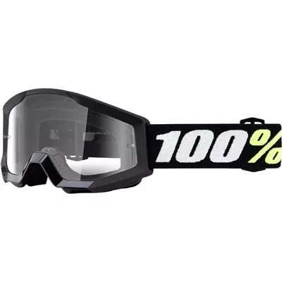 100% 2019 Kids Mini Strata Goggle - Black w/Clear Lens