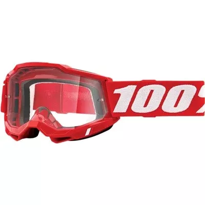 100% Accuri Goggle - Red/Clear Lens