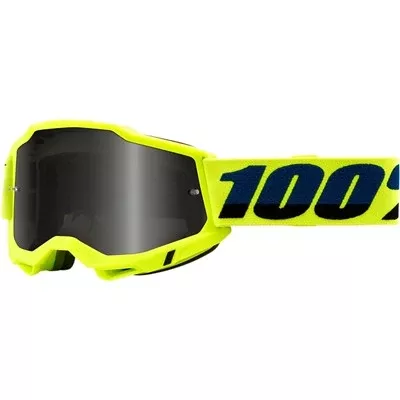 100% Accuri Sand Goggle - Fluo Yellow/Smoke Lens