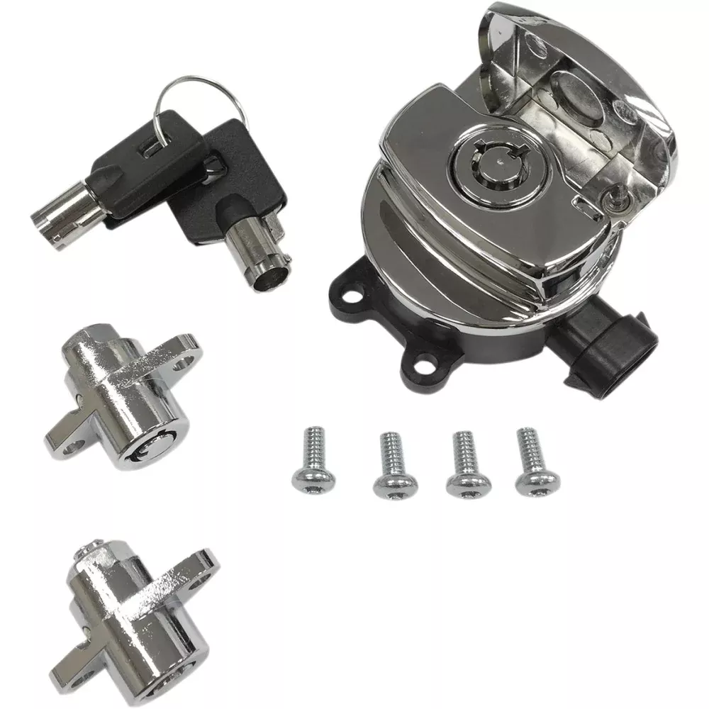 14-19 for Road King EFI FLHR Side Hinge Ignition Switch W / Saddlebag Lock Chrome
