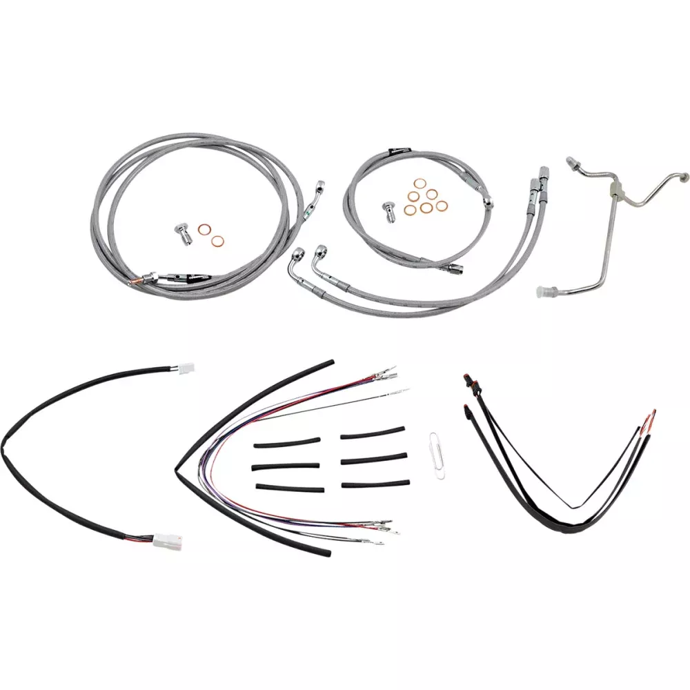 15-16 for Harley FLTRXS Cable /Brake Line Kit 18