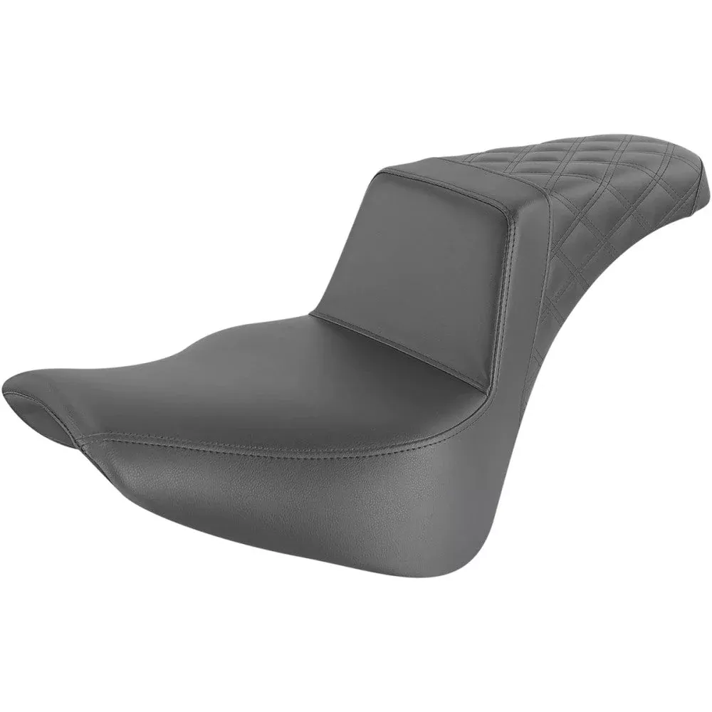 18-20 for Harley FLHC SADDLEMEN Step Up Seat Passenger Lattice Stitched 818-33-1