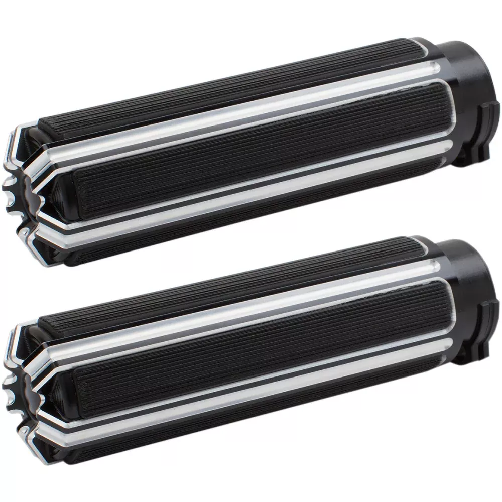 18-21 for Harley Softail Slim FLSL ARLEN NESS Grips 10-Gauge TBW Black 07-129