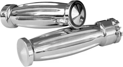 1984-2014 for Harley Dual Cable ACCUTRONIX Grips Diamond Cable Chrome