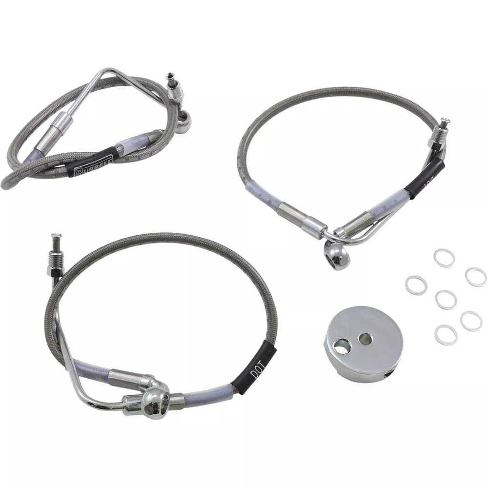 1994-2003 for Harley Road King FLHR RUSSELL Brake Line Front Stainless Steel
