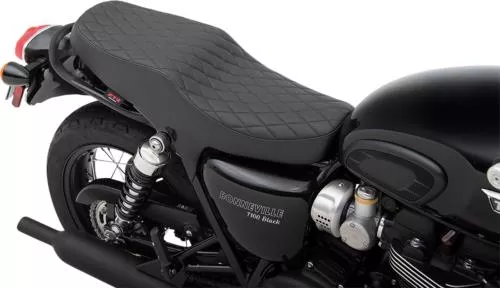 2001-2017 for Triumph Bonneville T100 Z1R Retro Seat Diamond Black Retro Seat