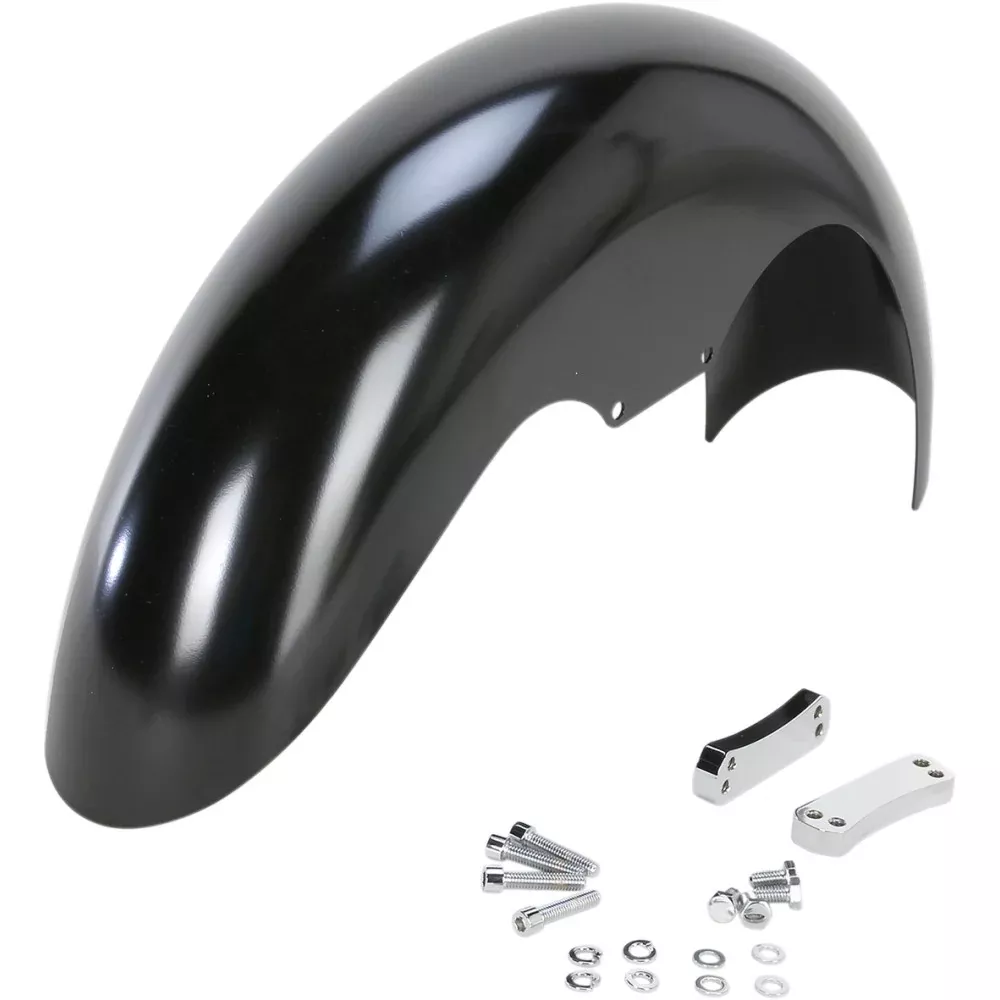 2008-2017 for Harley Fat Bob FXDF Level Fender Kit w / Chrome Blocks Steel 19