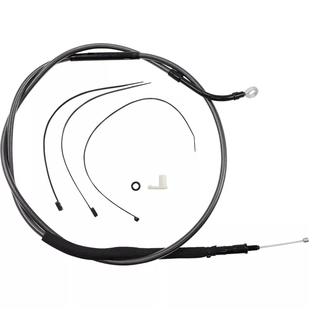 21-22 for Harley FLHT /FLHX MAGNUM High Efficiency Clutch Cable Black Pearl 70