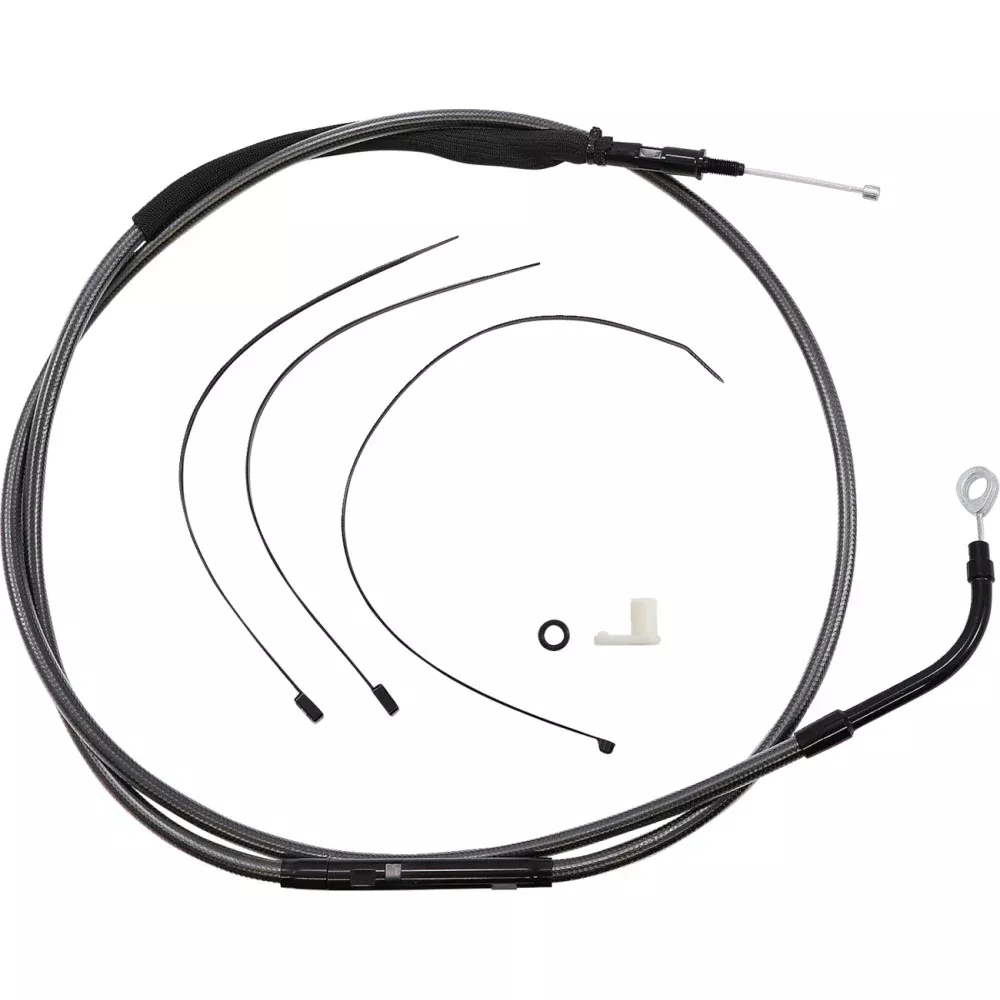 21-22 for Harley FLHT /FLHX MAGNUM High Efficiency Clutch Cable Black Pearl 76