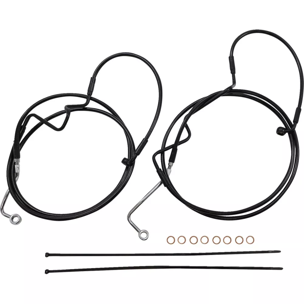 21-22 for HD FLTRX /S /ST W /ABS MAGNUM Cable Kit Full Lines Black 12-14