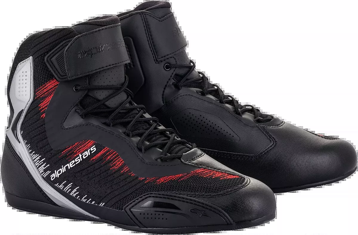 ALPINESTARS Faster-3 Rideknit Shoes - Black/Silver/Red - US 7 251031919307