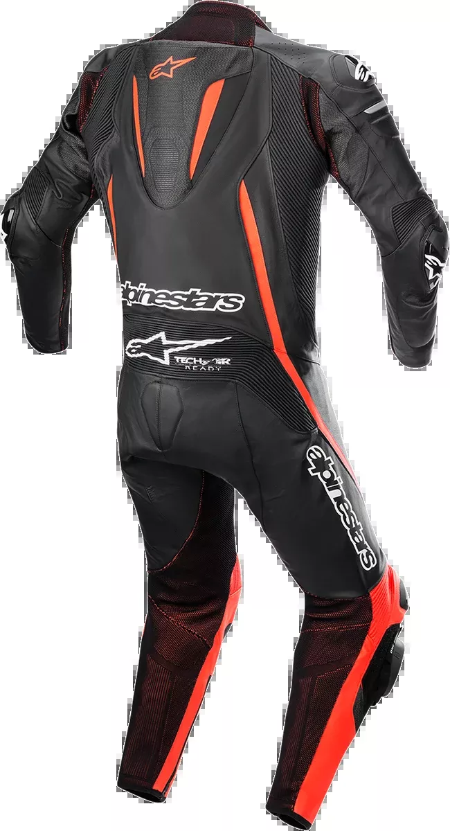 ALPINESTARS Fusion 1-Piece Suit - Black/Red Fluorescent - US 42 / EU 52 3153022-1030-52