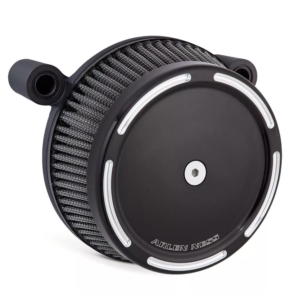 Arlen Ness Black Big Sucker Stage I Air Cleaner Slot Track Cover 99-17 Twin Cam