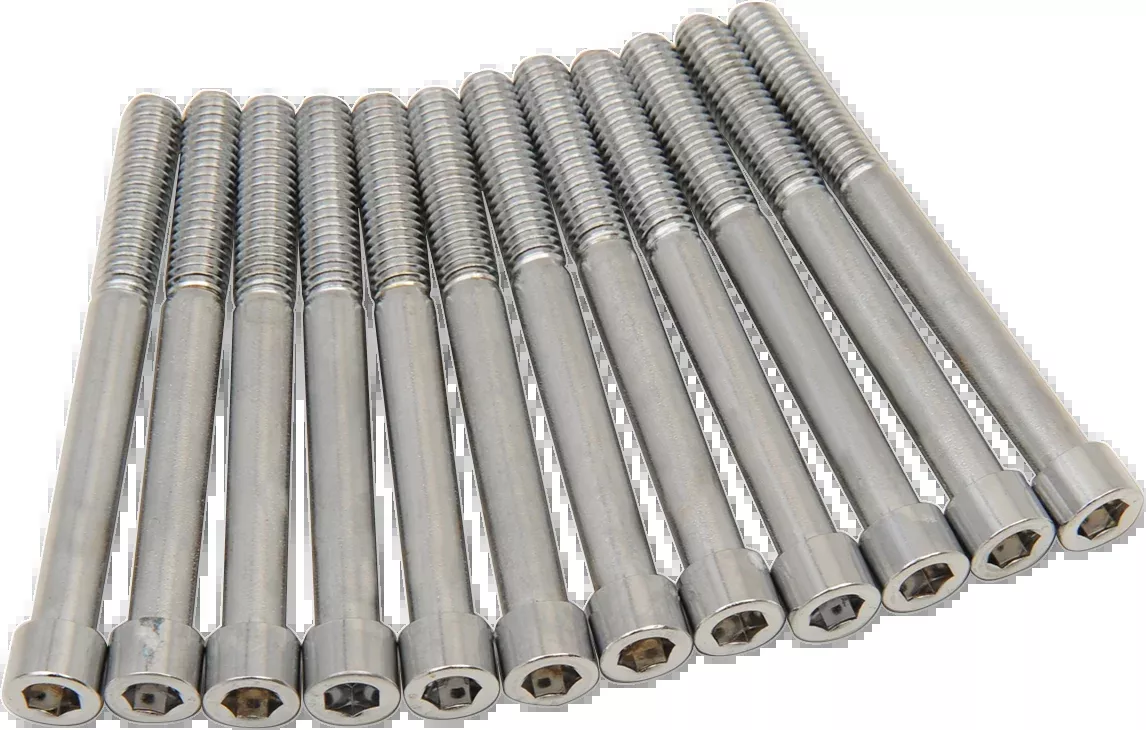 Bolt Kit M8 Crankcase Smooth All Chrome