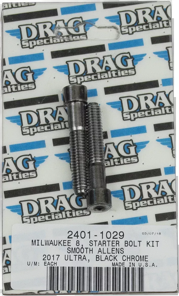 Bolt Kit M8 Starter Black /Chrome Smooth