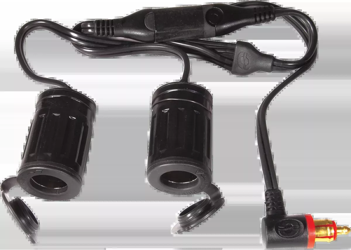 Charger Cord - DIN to Dual Socket Splitter Adapter