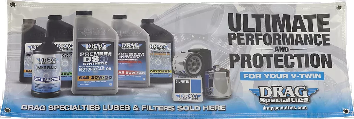 Drag Oil Banner - 4 x 18