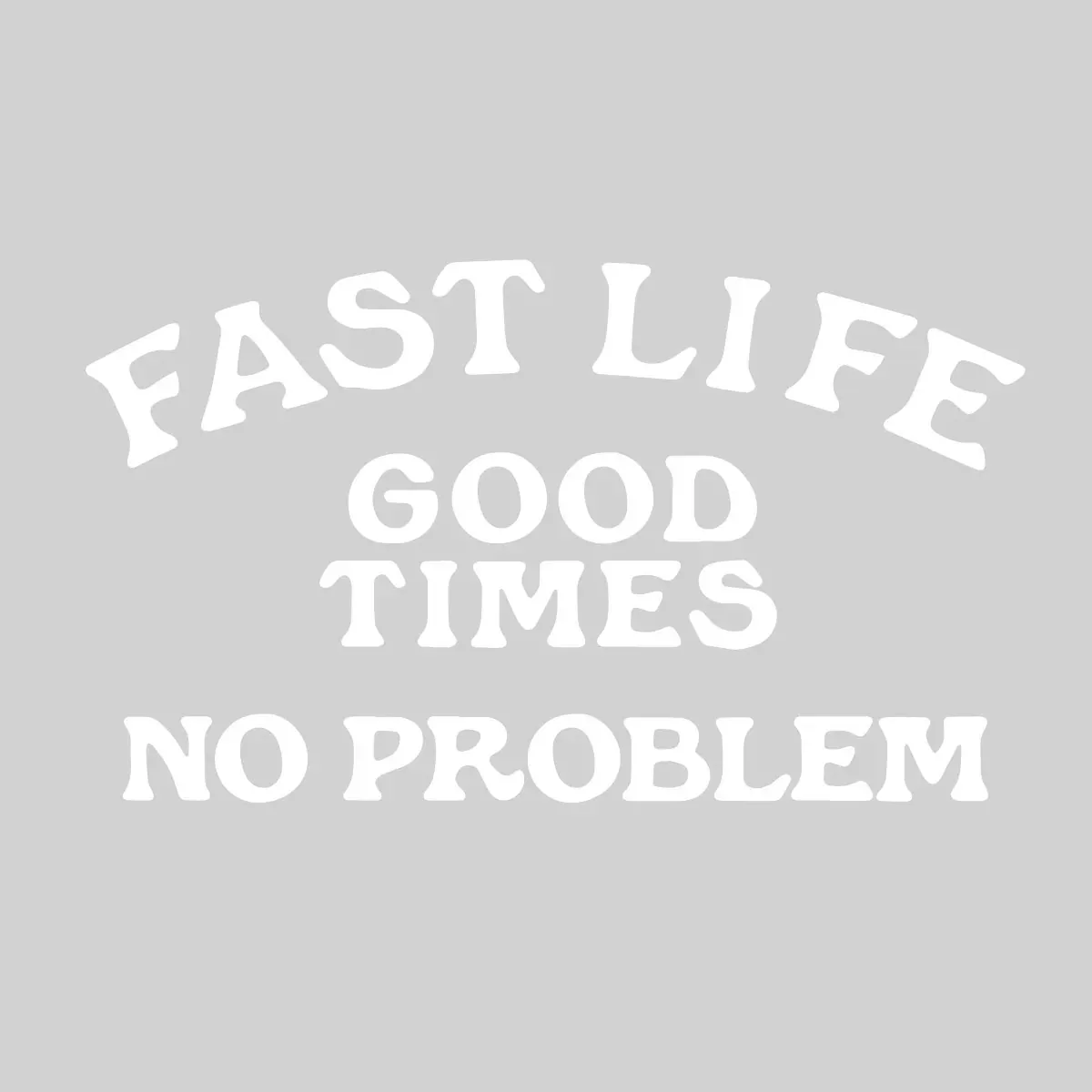 Fasthouse No Problem Diecut Stick