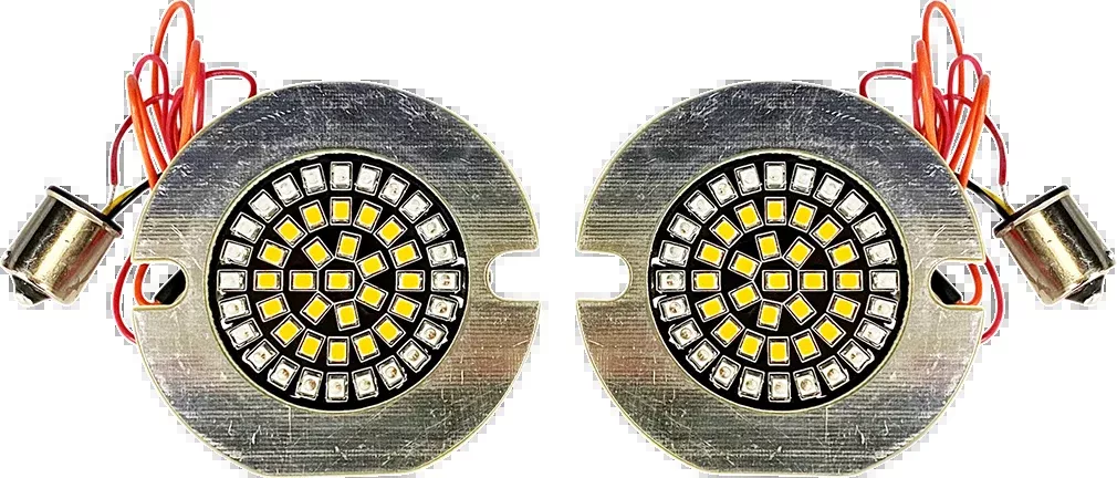 Flat Rear Turn Signal 1156 - Amber Lens