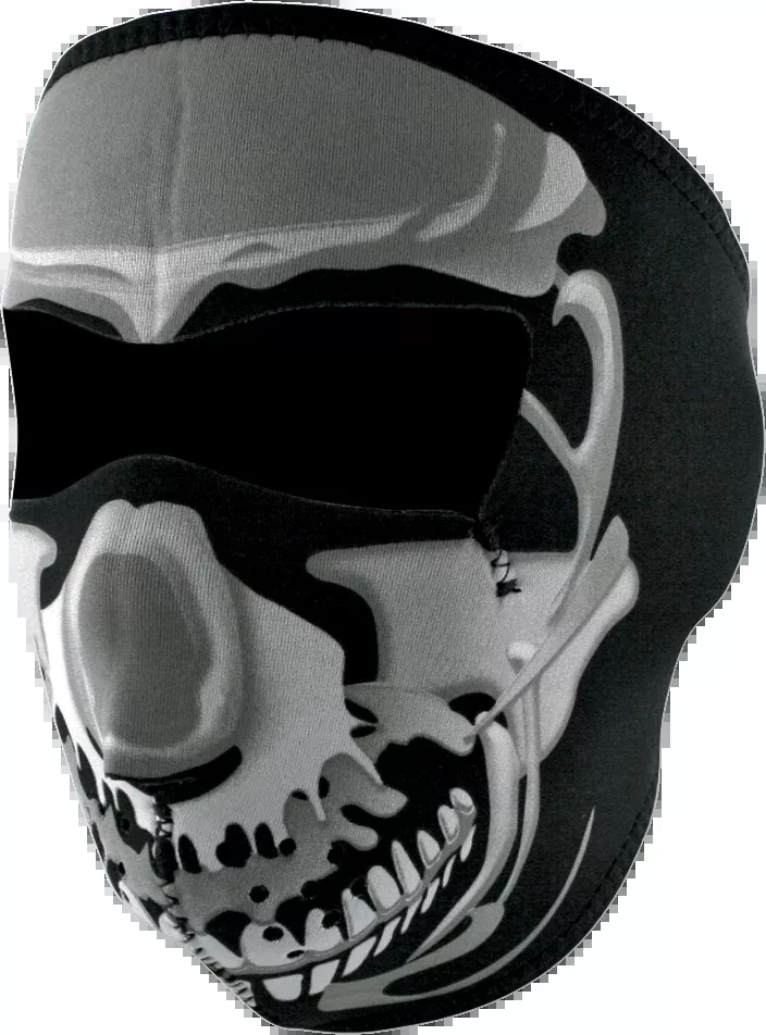 Full-Face Mask - Chrome Skull