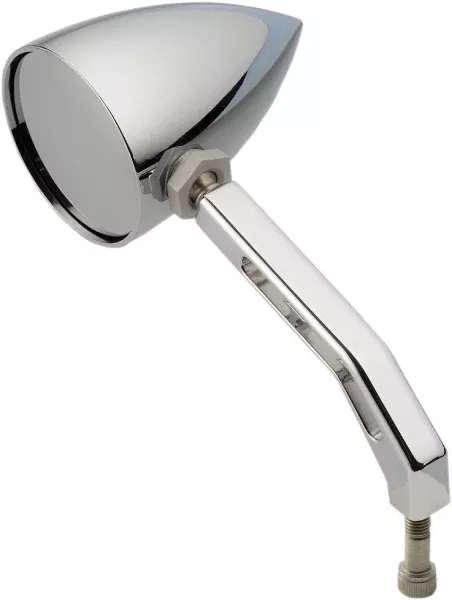 Joker Machine 03-011 Chrome ViewTech V Billet Mirror Screw In Late Harley Fit