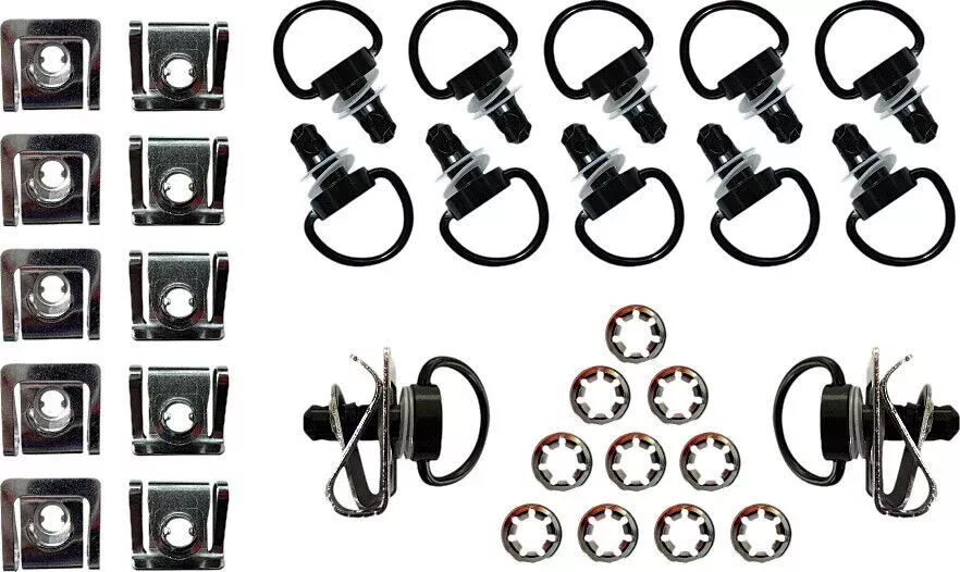Keiti D-Ring Quick Release Fastener 17mm Black - 17mm