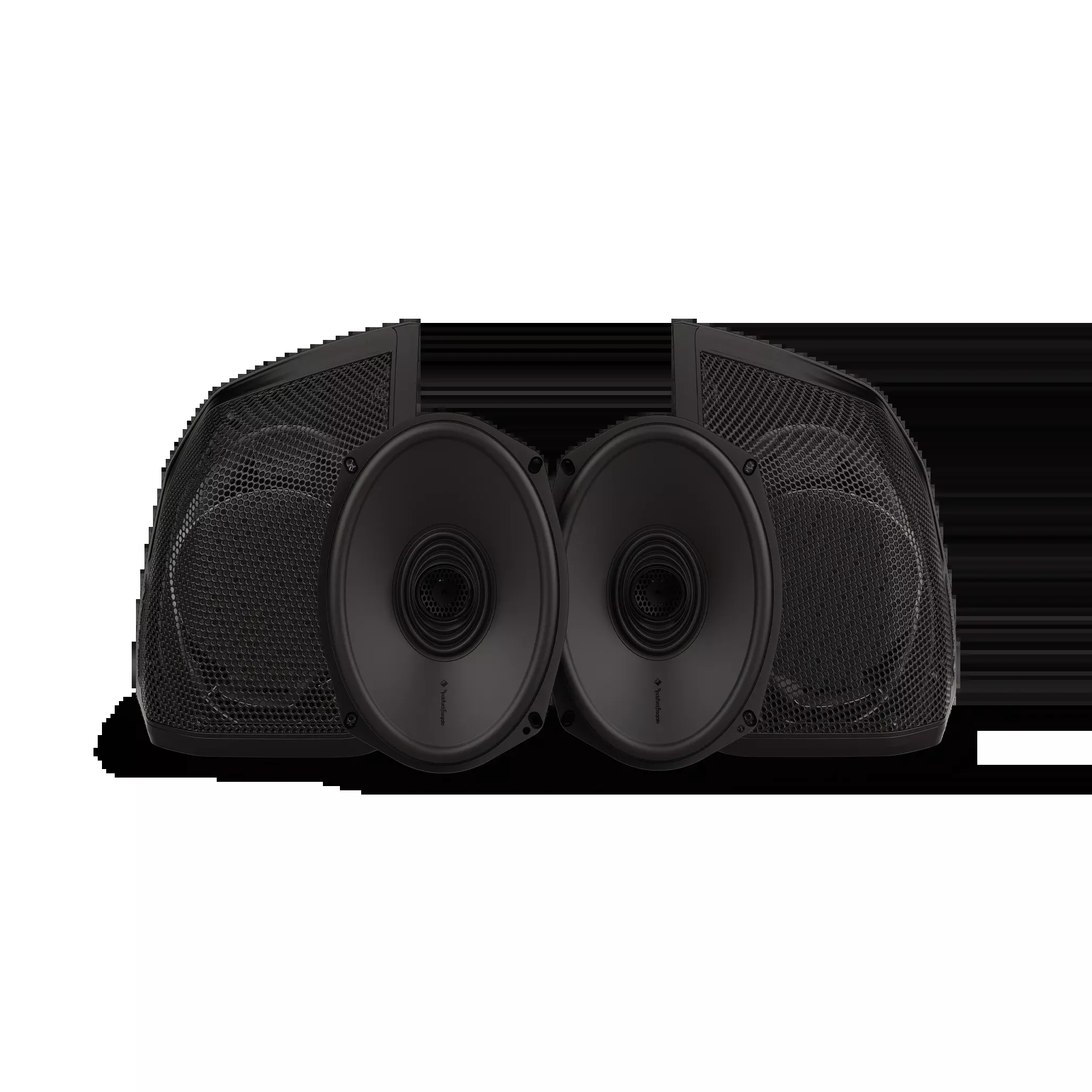 Rockford Fosgate 6x9" Aftermarket Saddlebag Cut-In Speaker Kit Harley-