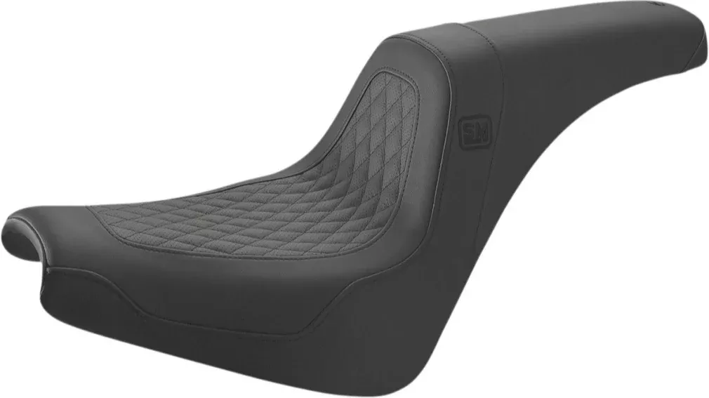 Saddlemen Black Diamond Speed Merchant 2-Up Seat Harley M8 Street Bob 18-Up
