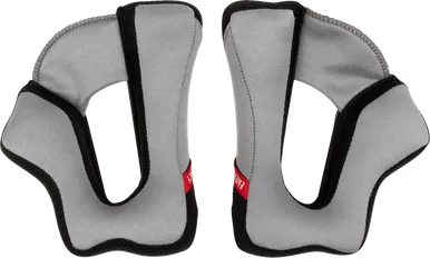Thor Reflex Sport Cheek Pads - Gray/Black - Xs 0134-3992