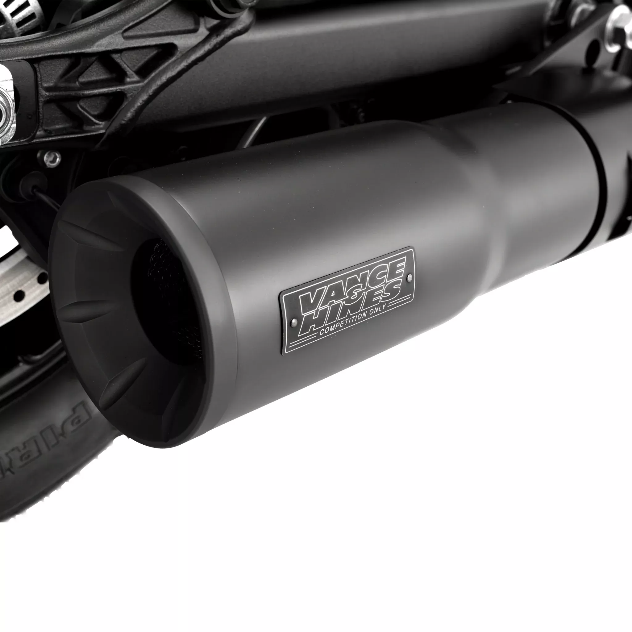Vance & Hines Hi-Output Slip-On India Scout and Scout Bobber Models Bl