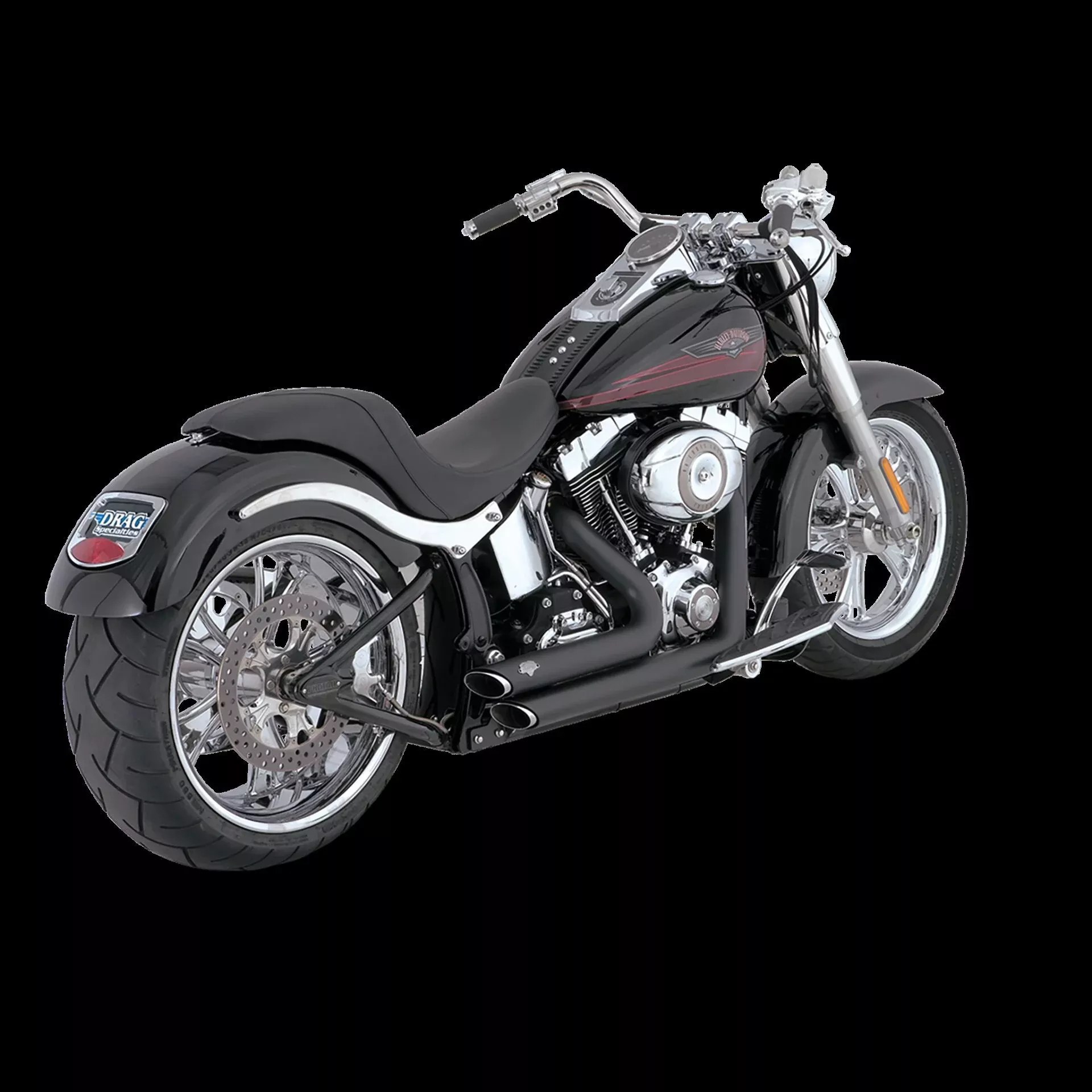 Vance & Hines Slip-On Shortshots Staggered Black 1986-2009
