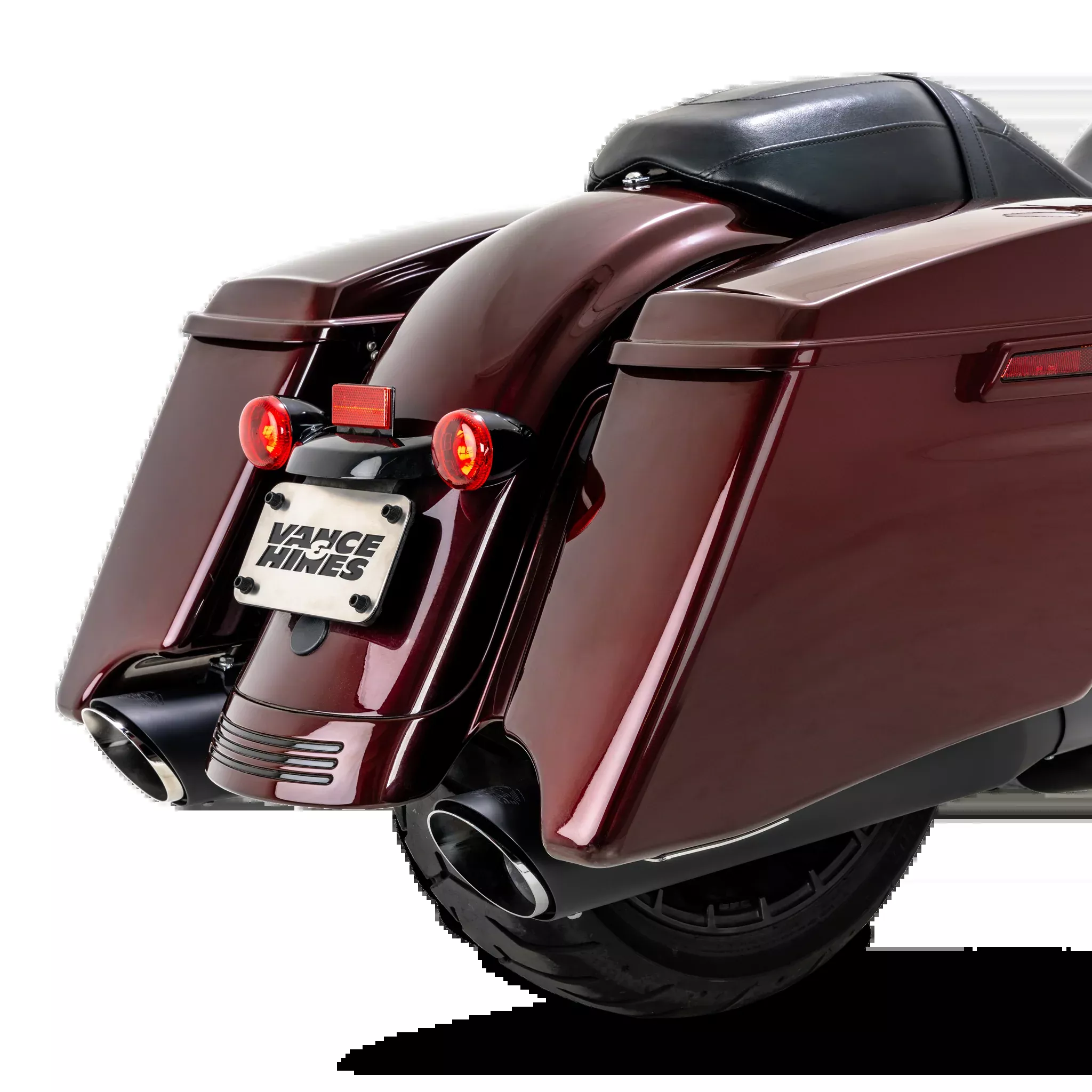 Vance & Hines Slip-On Twin Slash Round Black 2024-2025