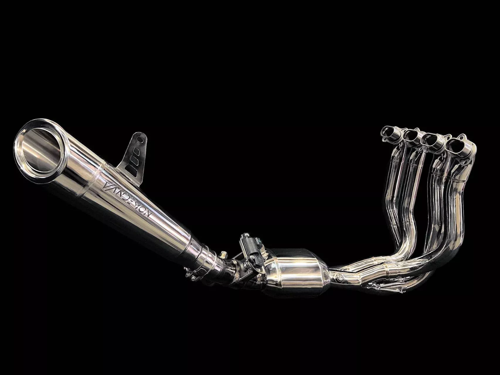 Vandemon Bimodal Stealth Titanium Exhaust System with H2R Kawasaki ZH2