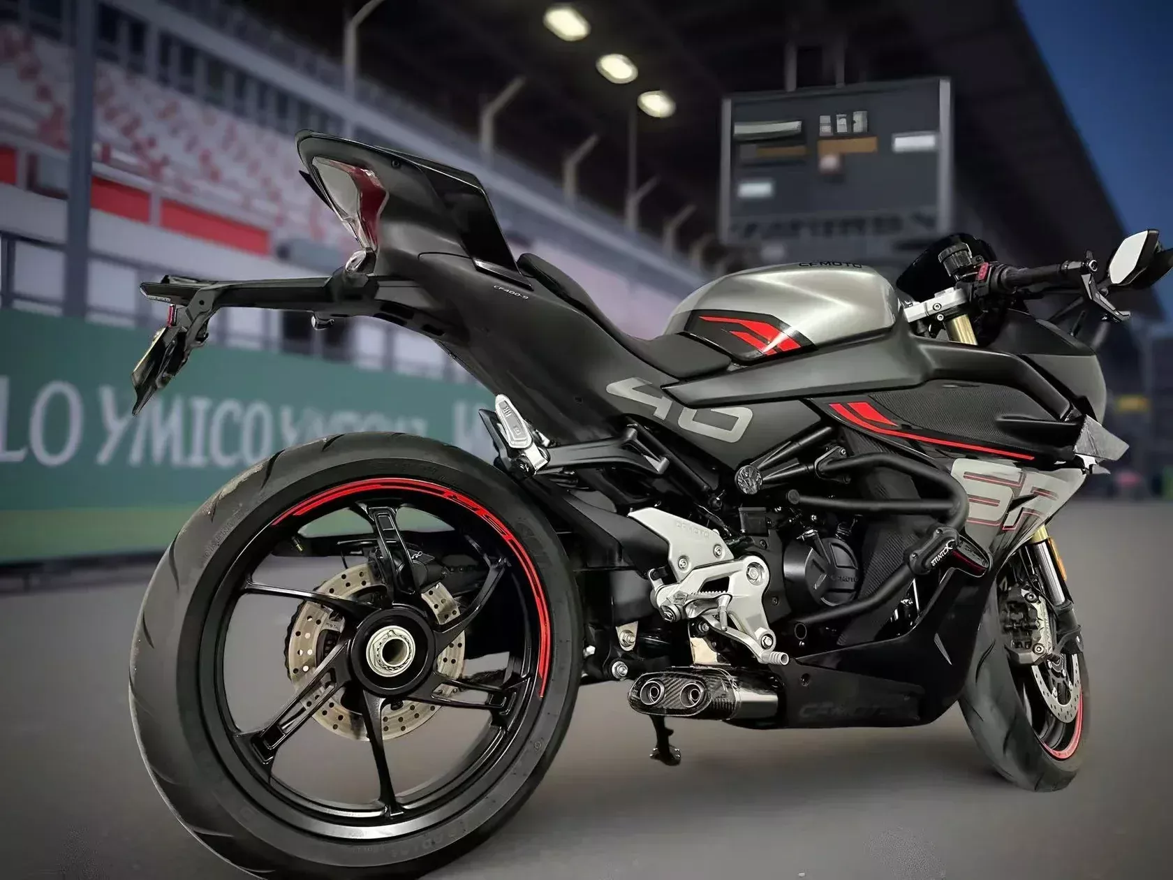Vandemon Low Mount Single Side Exit Exhaust System CFMOTO 450SR, 450SR