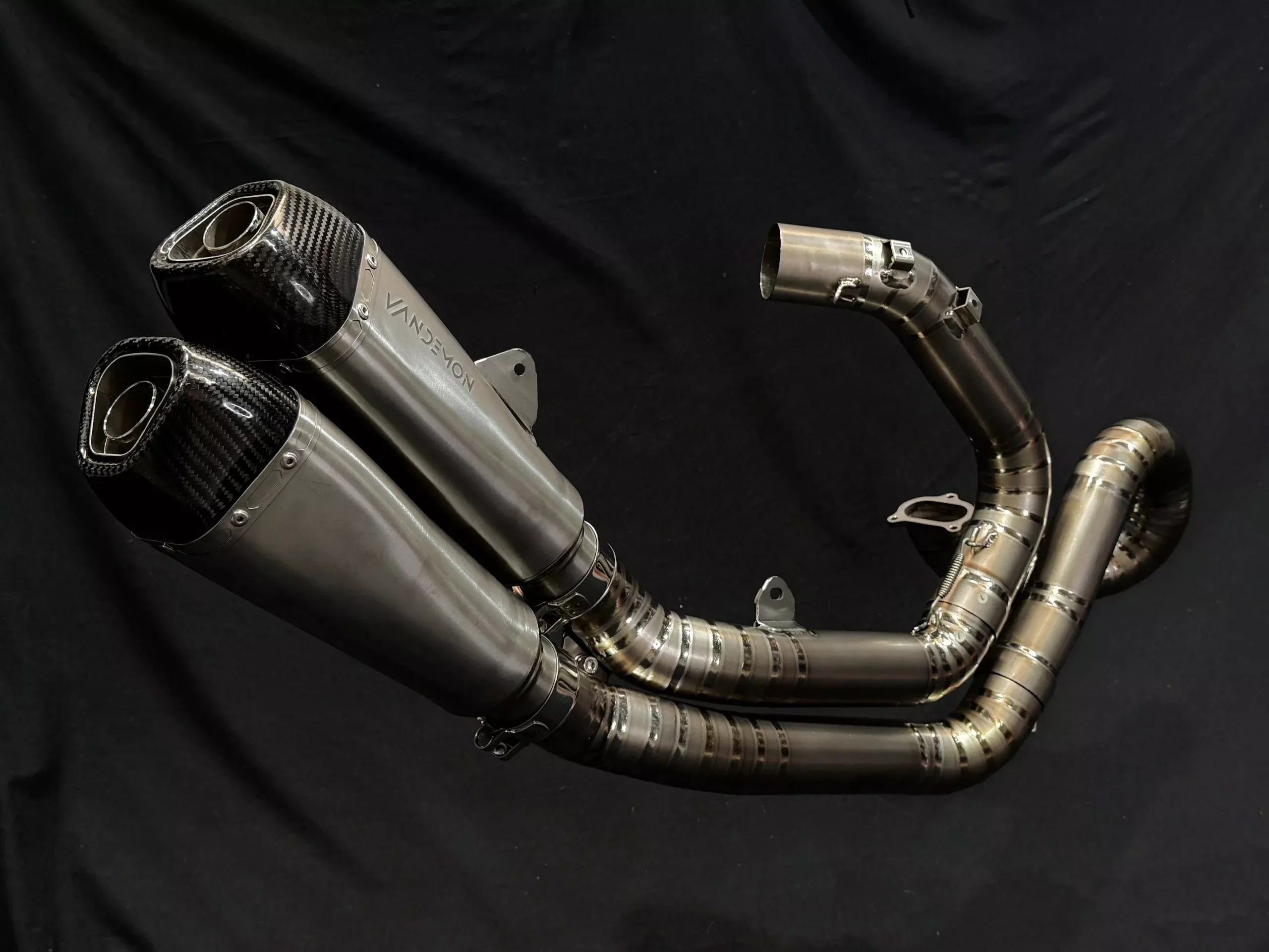 Vandemon Split Pulse Titanium Exhaust System Ducati Diavel 1200 2011-2