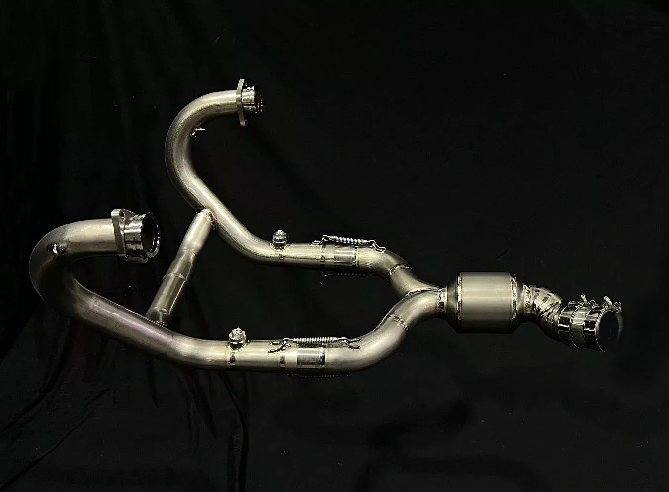 Vandemon Titanium Brushed Headers Box-Delete BMW R NINET 2014-2020