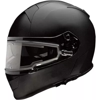 Z1R Warrant Snow Helmet with Electric Shield - Flat Black