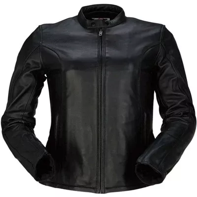 Z1R Womens 22 Leather Jacket - Black