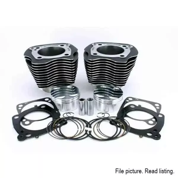 Zippers Big Bore Cyl Kit Flat Pistons 128 Harley Milwaukee Eight 17-Up