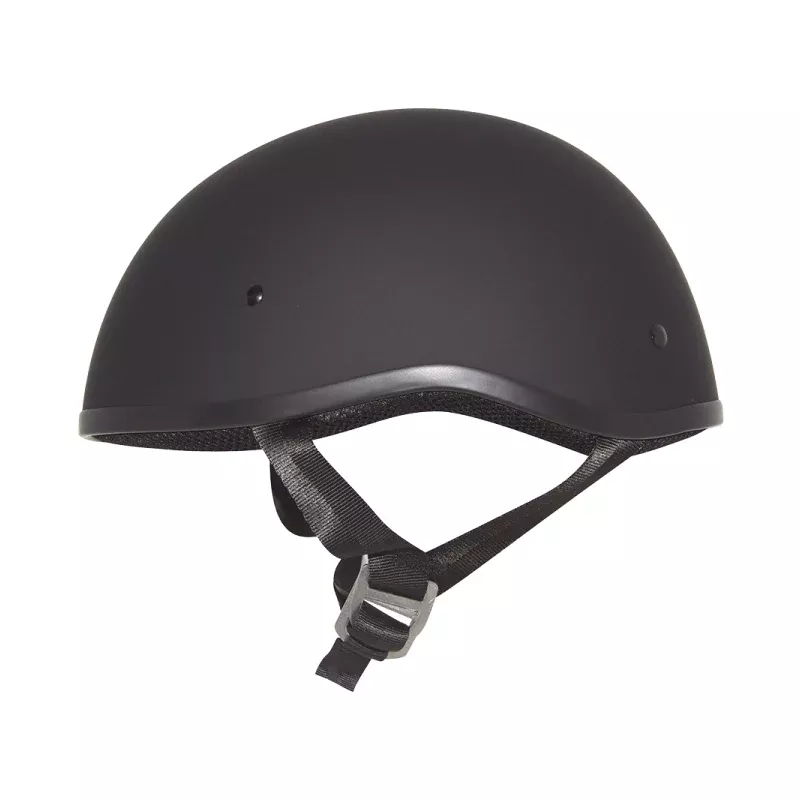 ZOX ST-225A ‘Retro Street’ Matte Black Motorcycle Half Helmet