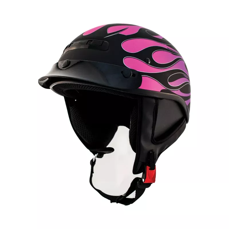 ZOX ST-225B ‘Alto Custom' Hot Rod Matte Purple Motorcycle Half Helmet